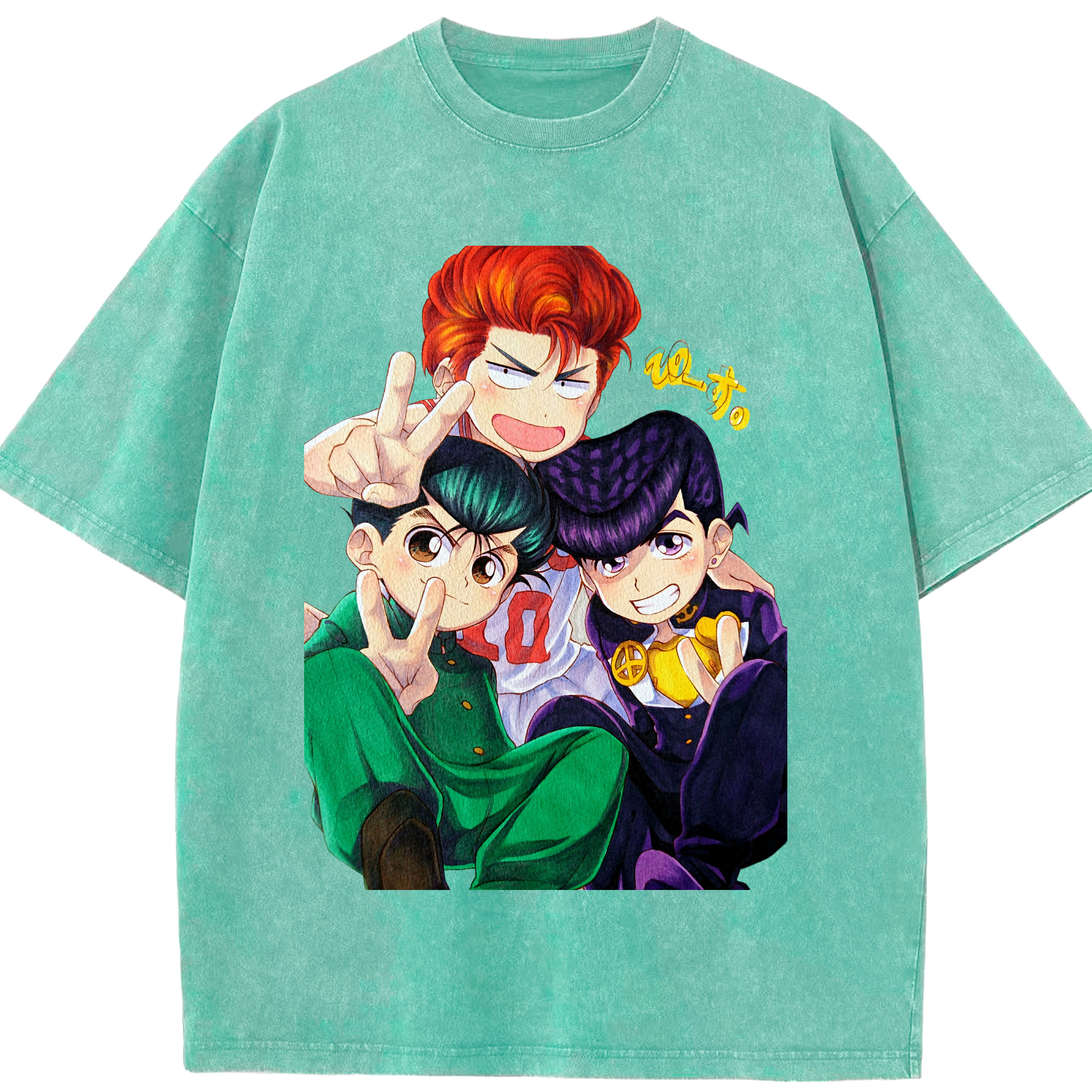 （画像用） SLAM DUNK／スラムダンク 綿100% ヴィンテージ風 半袖Tシャツ（フロントプリント）